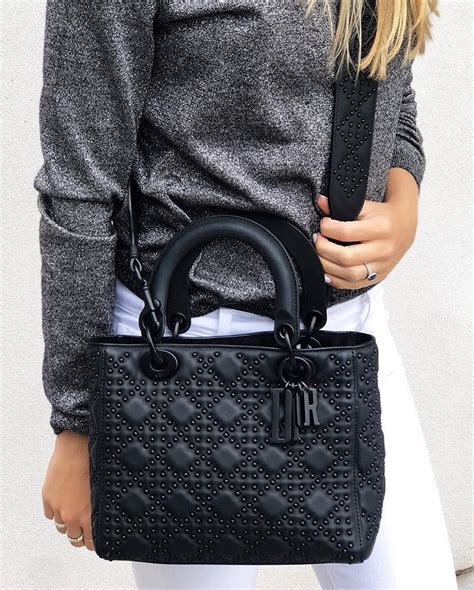 dior lady dior matte black|lady dior tote large black.